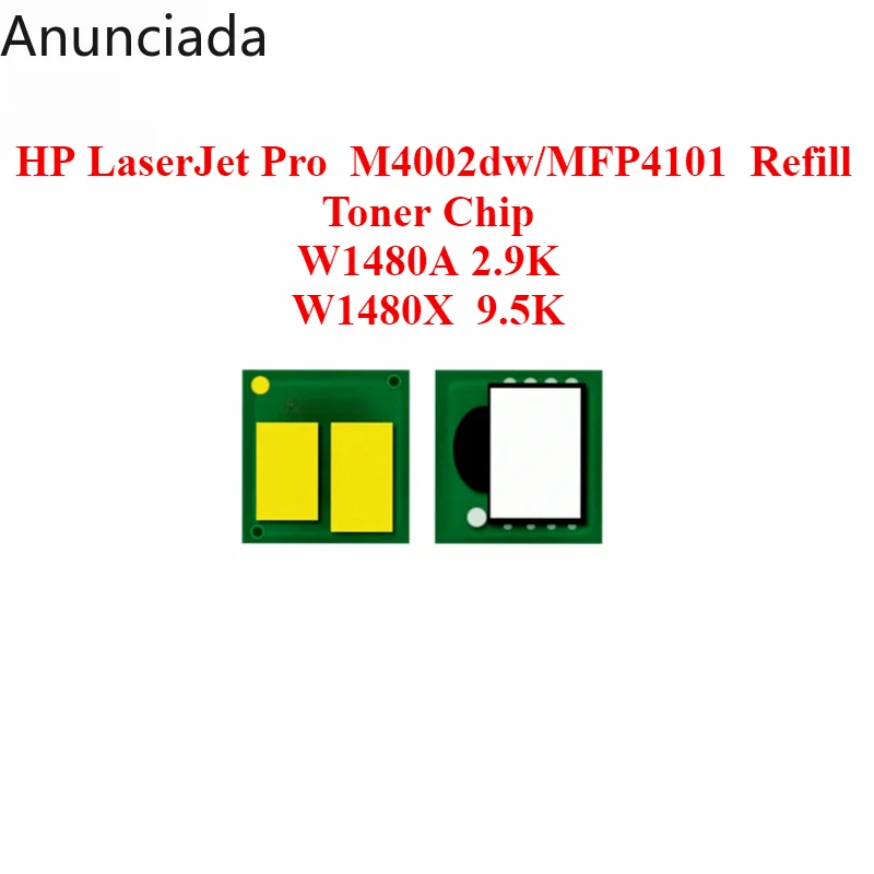 148A,W1480A,148X, W1480X Toner Chip for HP LaserJet Pro M4002dw/MFP4101 Refill