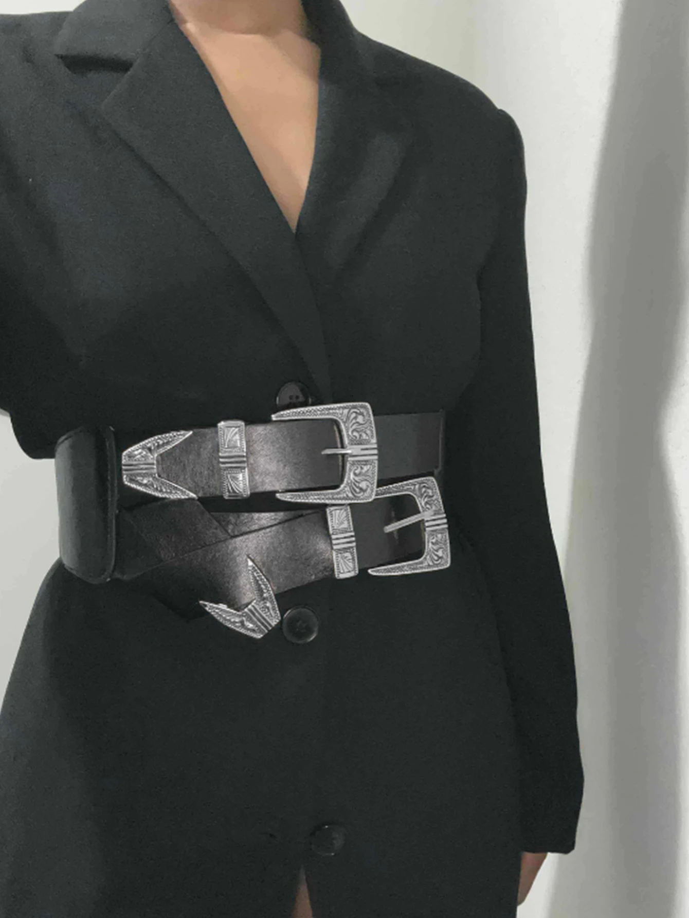 Women's Pu Belt Ret… - image