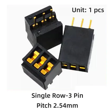単列ICチップ付きエージングテストソケット,sip3 4 8 10 12 14 20 30ピンピッチ2.54 2.0mm