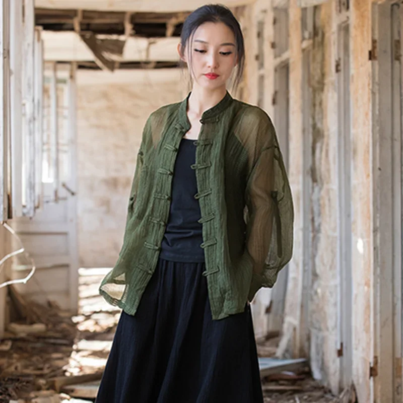 

Pop Long Sleeve Vintage Clothes Blouses And Shirts Oversized Women Clothing Cotton And Linen T-shirt Loose Comfortable Overcoa