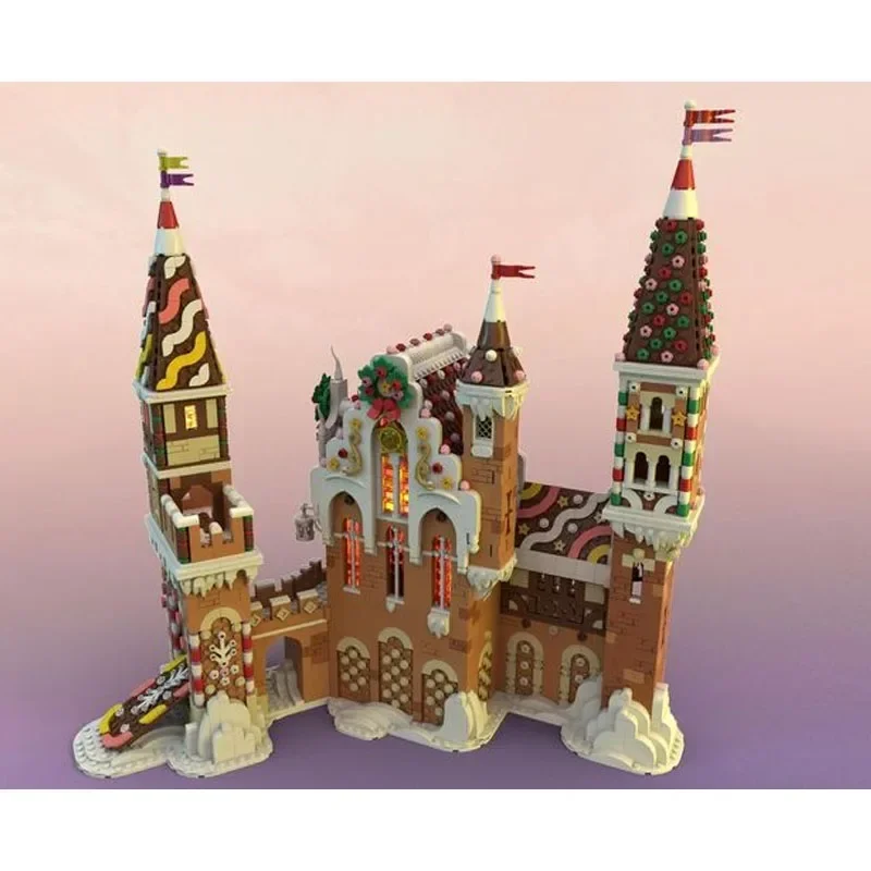 Nieuwe MOC-130576 Kerst En Winter Kasteel Model Gebouw 3971Pcs Volwassen En Kinderen Puzzel Onderwijs Verjaardag Speelgoed Geschenken