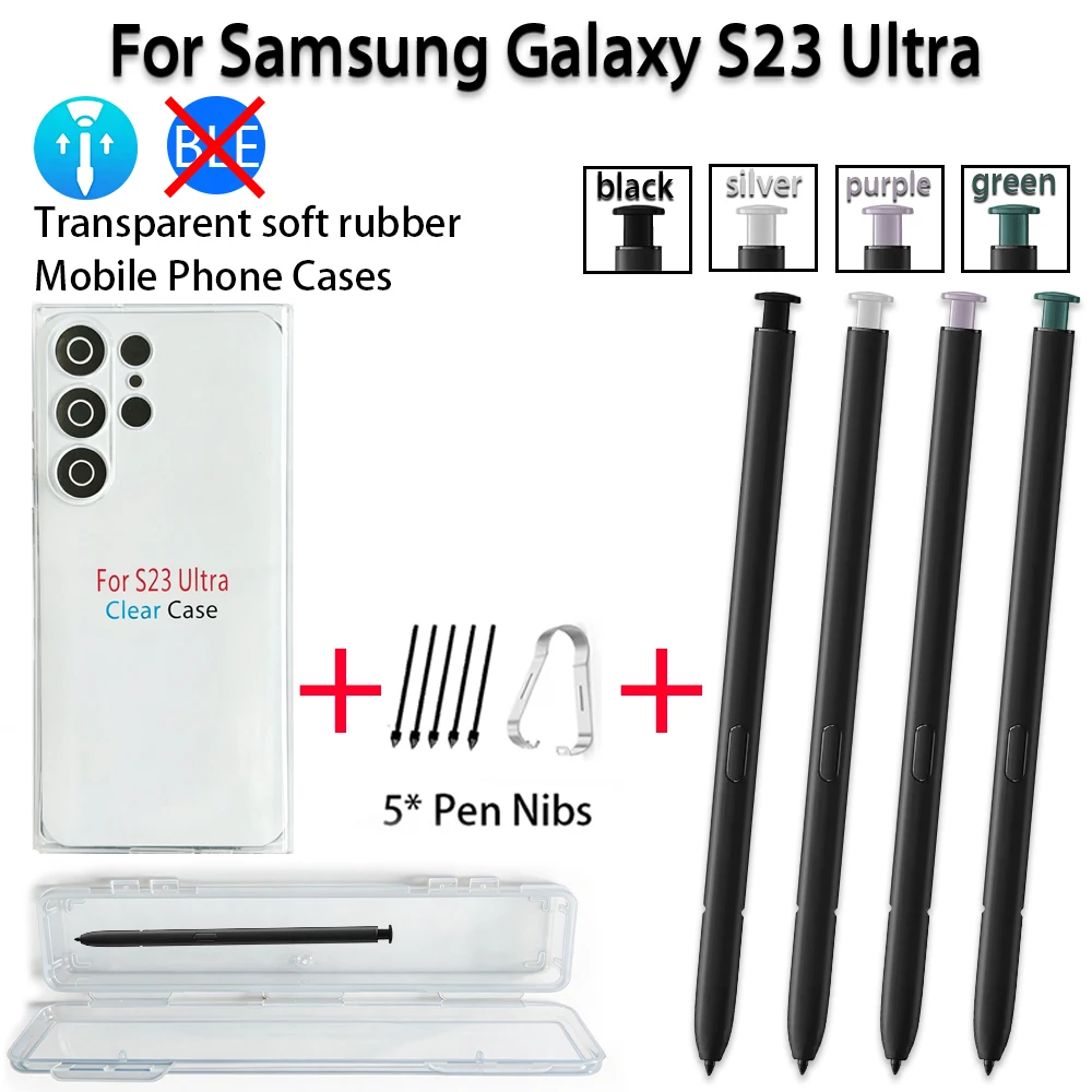 caneta-stylus-touch-para-samsung-galaxy-s23-ultra-e-pontas-de-reposicao-para-caneta-capa-transparente-macia-de-tpu-para-galaxy-s23-ultra-sm-s911u-u1
