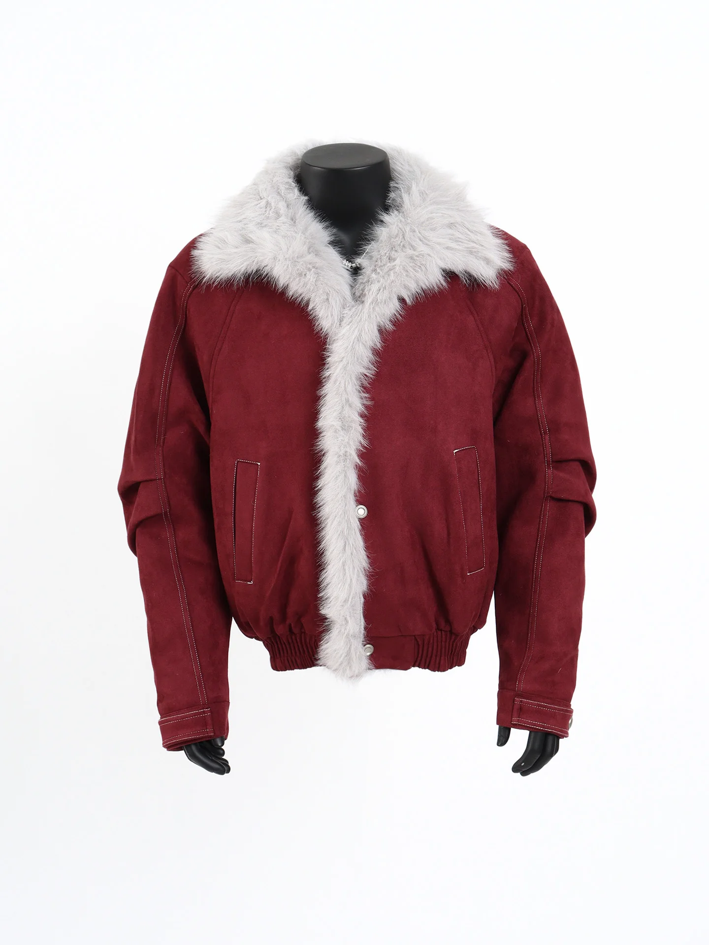 

Starlit Men's Jaet Haome Fur Collar Coat Warmth Insulation Winter Thiened Cotton Cosite Fabric Cleanfit Sle