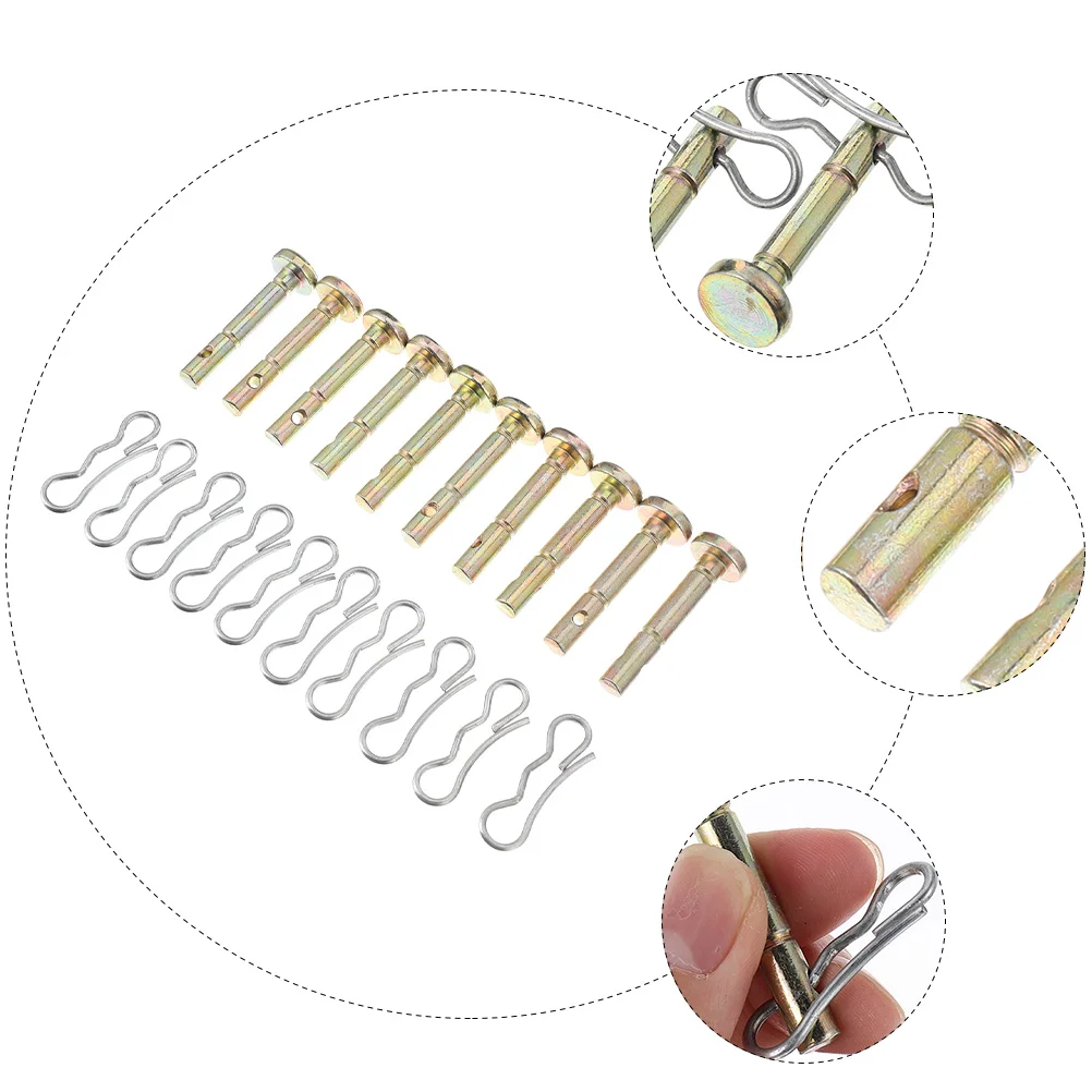 Shear Pin Kit Lawn Mower and Cotter Pins Snowblower Replacement Part Suite Metal for Cotters