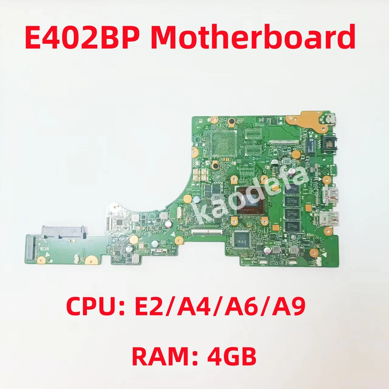 

E402BP Mainboard For ASUS E402 E402B E402BA E402BP Laptop Motherboard CPU: E2-9000 A4-9120 A6-9200 A9-9420 RAM: 4G 100% Test OK