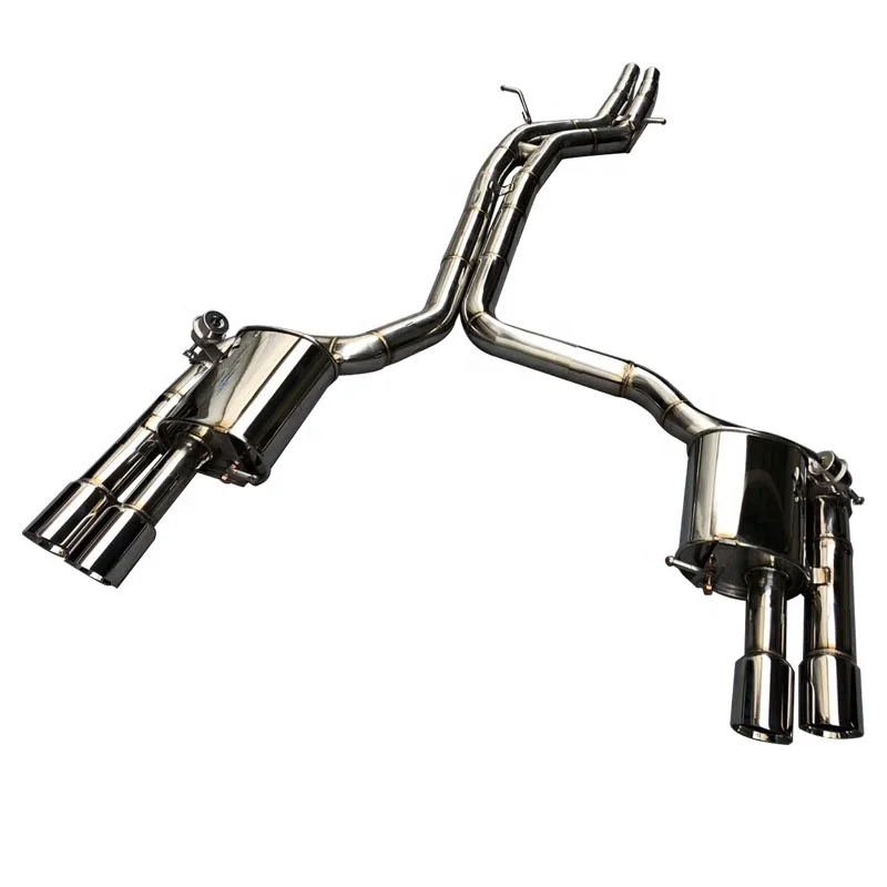 

Car Engine Assembly Parts Stainless Steel Exhaust System Muffler Back Valve Control Downpipe for Q5 3.0T
