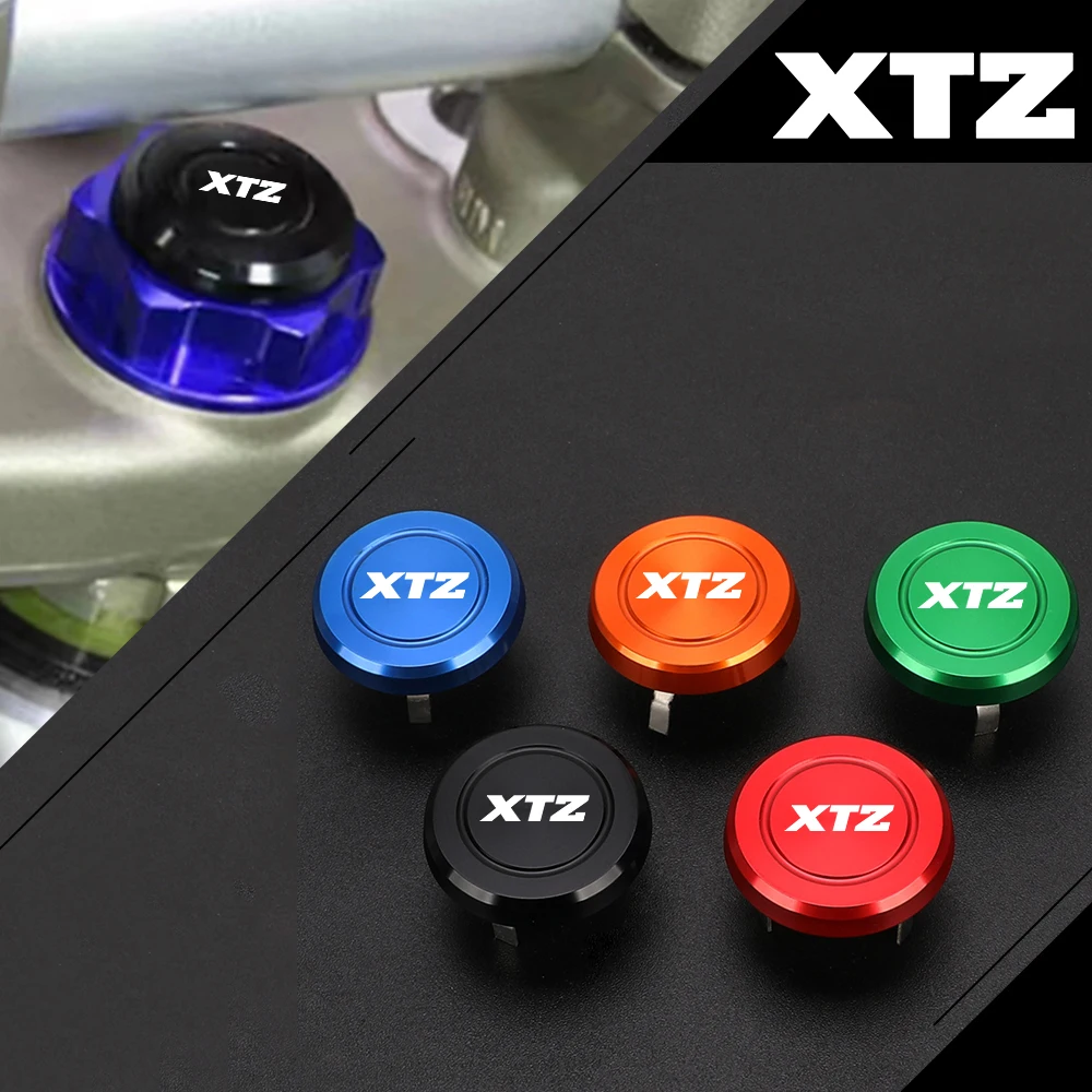 

Motorcycle Accessories Steering Stem Nut Cap Decoration Cover For YAMAHA XTZ125 XTZ250 XTZ 125 250 2003 2004 2005 2006 2007-2017