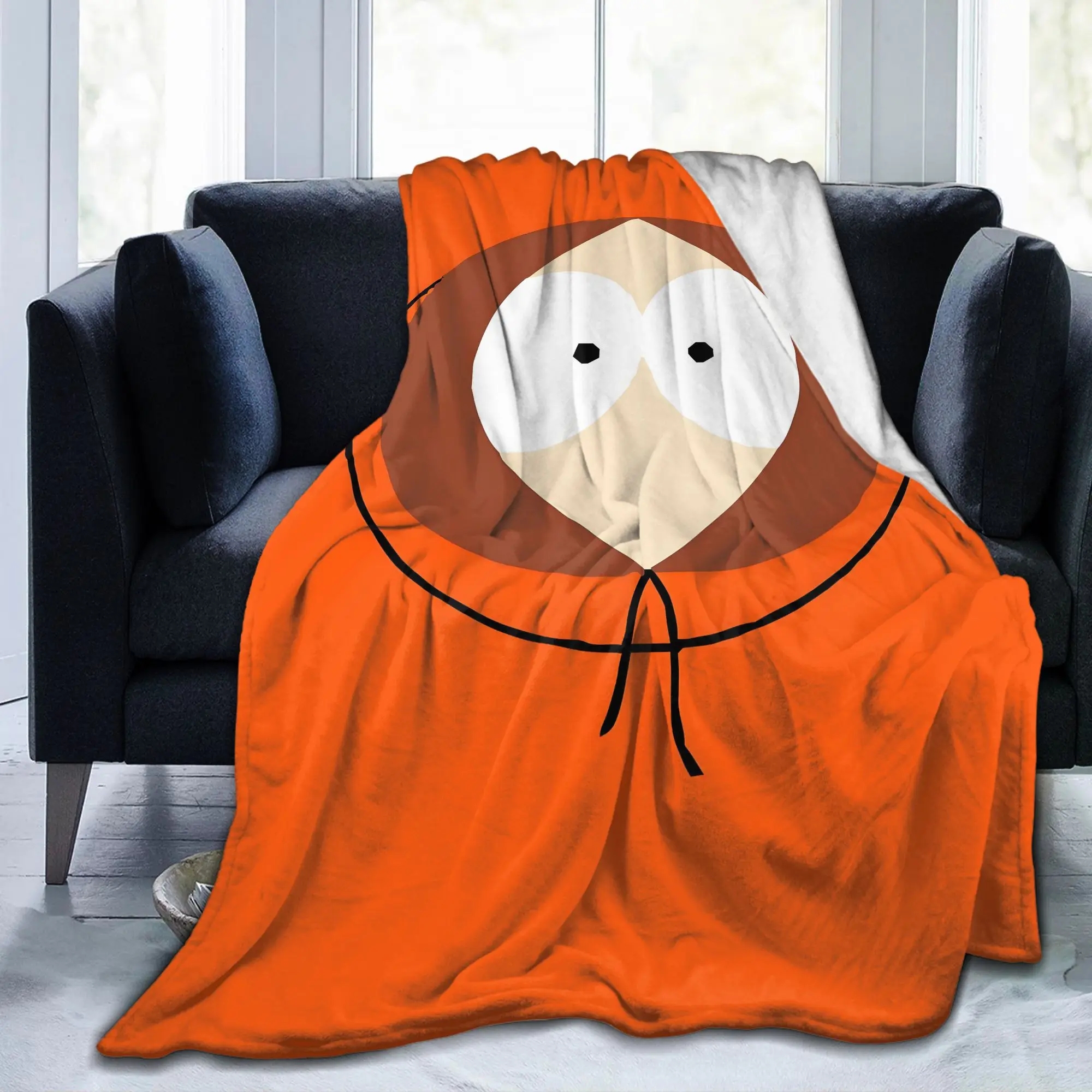 Custom Kenny McCormick Blanket 3D Printed Soft Flannel Fleece Warm South Parks Throw Blankets for Travel Bedding Sofa Bedspreads