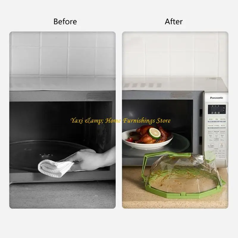 

W8EA Microwave Splatter Cover Heating Insulation Cover for Keeps Microwave Oven Clean