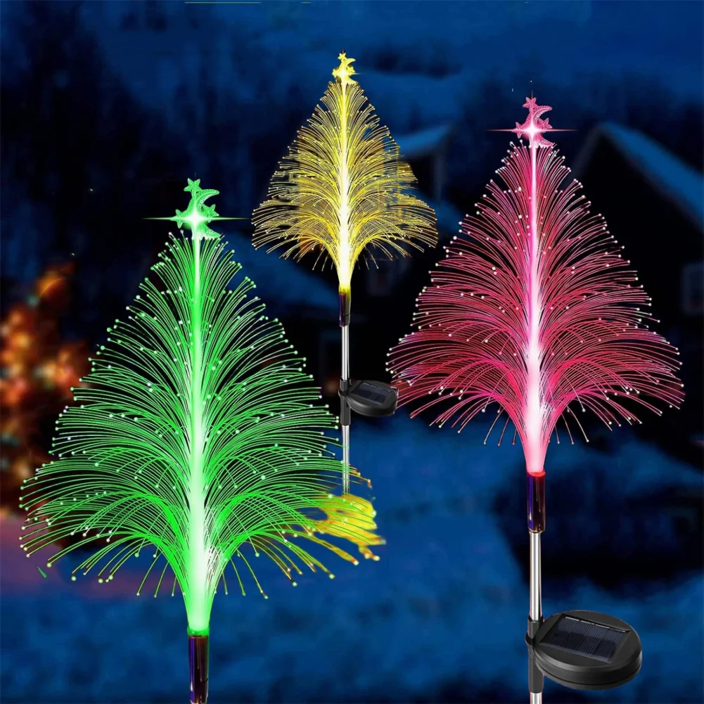 3pcs 85CM Christmas Solar LED Jellyfish Lights Built In Light Sensor Outdoor IP65 Waterproof Garden Lights For Landscape Decorat