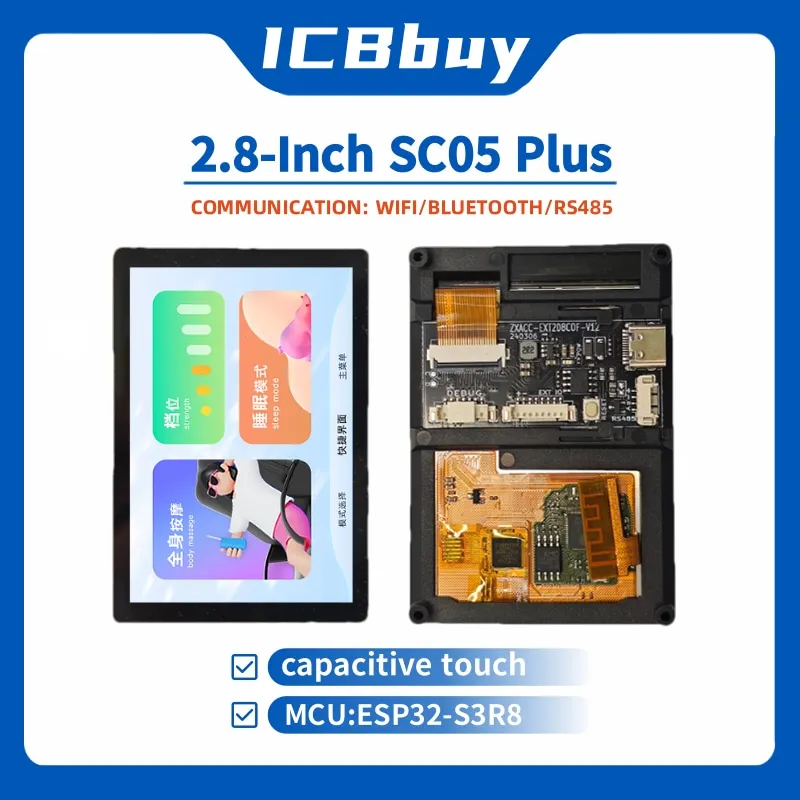 

2,8 дюймовый SC05 Plus IPS дисплей емкостный сенсорный экран 240*320 WiFi Bluetooth RS485 TTL16M вспышка основанная на фотографиях