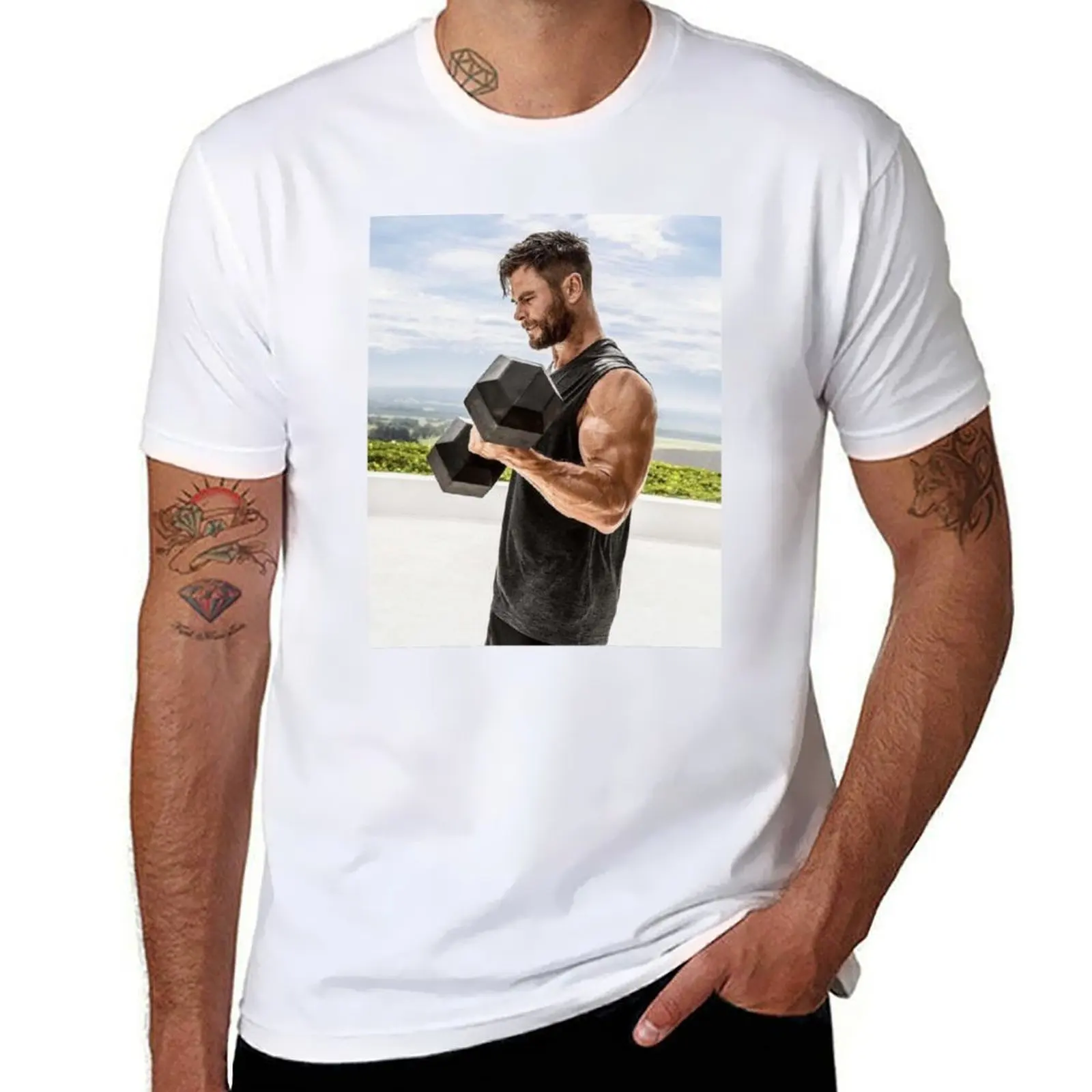 

Chris Hemsworth T-Shirt cotton t shirt pack man t shirts cotton T-Shirt