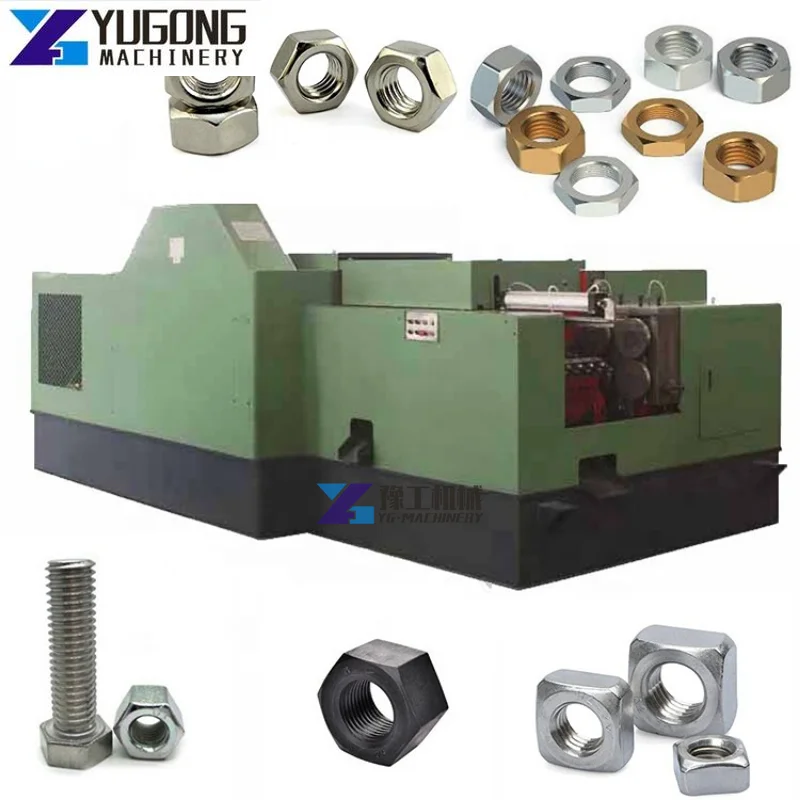 Automatic M6-M10 Hex Bolt Nut Making Machine Progress Steadily Flange Hex Cap Nut Bolt Forming Equipment Bear Nut Making Machine