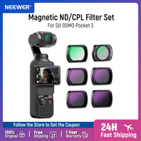 NEEWER Magnetic ND CPL UV Filter Set Compatible with DJI OSMO Pocket 3 Creator Combo Accessories, Action Camera 4 Pack/6 Pack