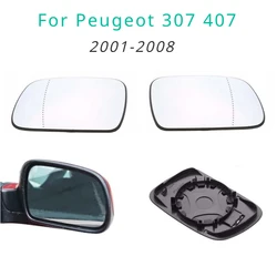 Heated Rearview Mirror for PEUGEOT 307 2001-2008/Peugeot 407 2004-2008 Left Right Side Rear View Glass 2006 2005 2003 2002 2007