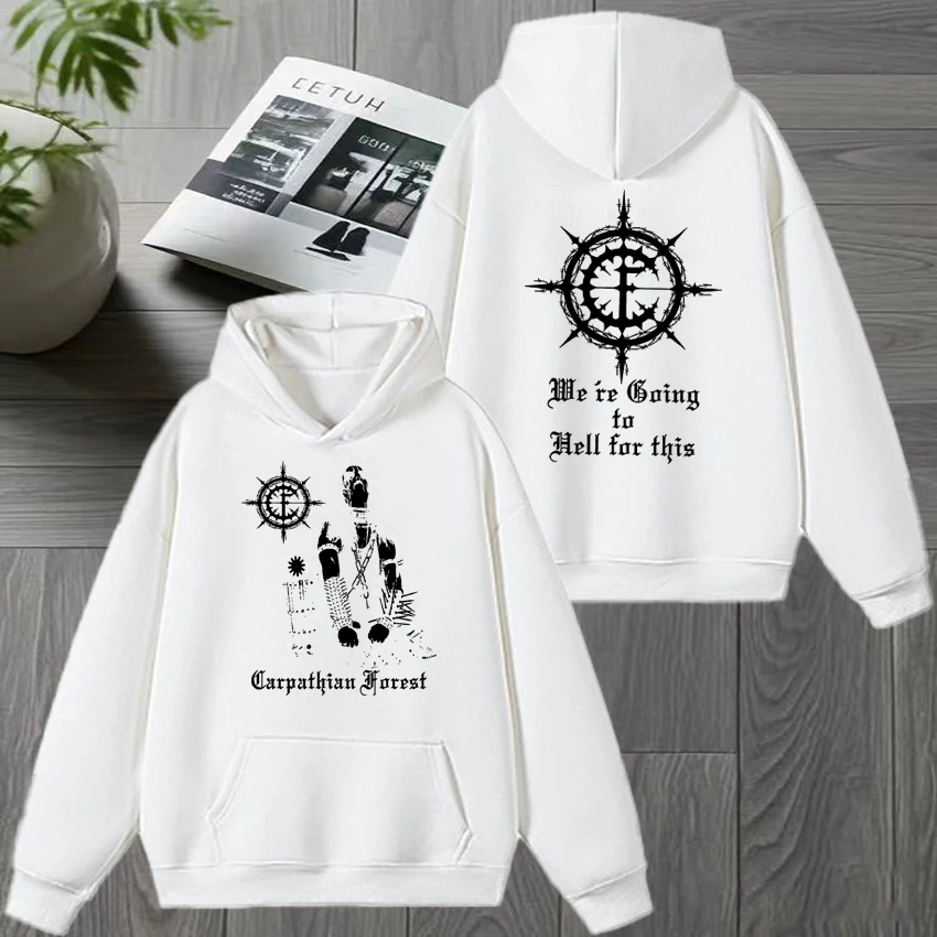 2026 Carpathian Forest Norwegian Black Metal print Hoodie Men women Fleece Casual Sweatshirt Unisex Winter Long sleeve pulloves