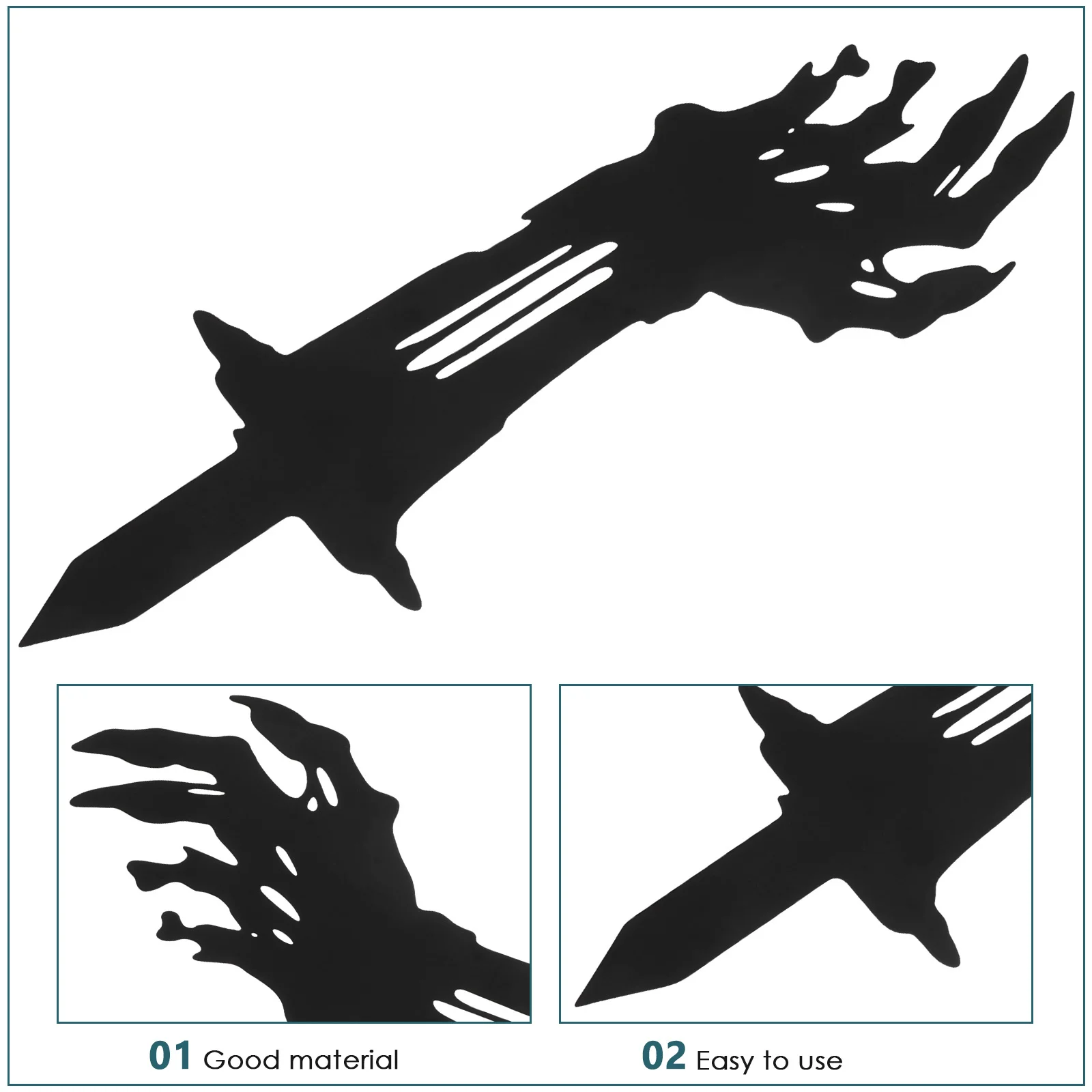 ديكور حصة يدوية للحديقة، زخرفة ساحة معدنية خارجية لدرابزين السياج، ديكور فني لحديقة الهالوين، متين