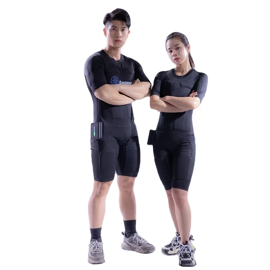 Gugeer full body wireless set ems dry suit at home yoga use business wireless ems muscle stimulator suit