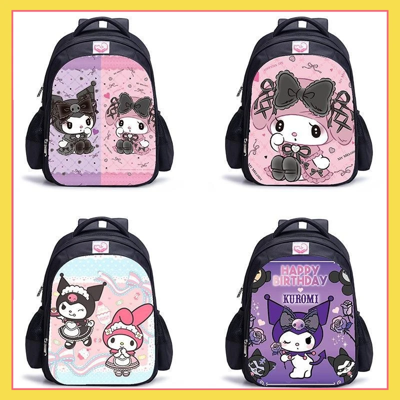 Anime Sanrio Plush Toy Cinnamoroll Backpack Children Girl Boy Black Blue Schoolbag Kawaii Student School Bag Computer Large Gift