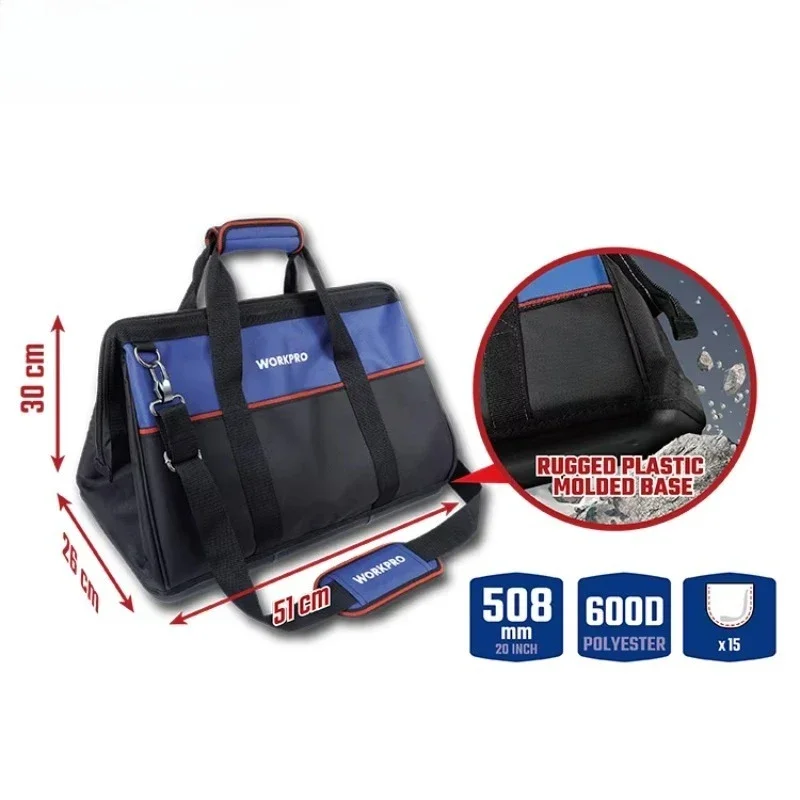 

WORKPRO 20V Professional Cordless Power Tool Kit Includes Brushless Impact Drill Rotary Hammer Angle Set Brushless Combo Kit