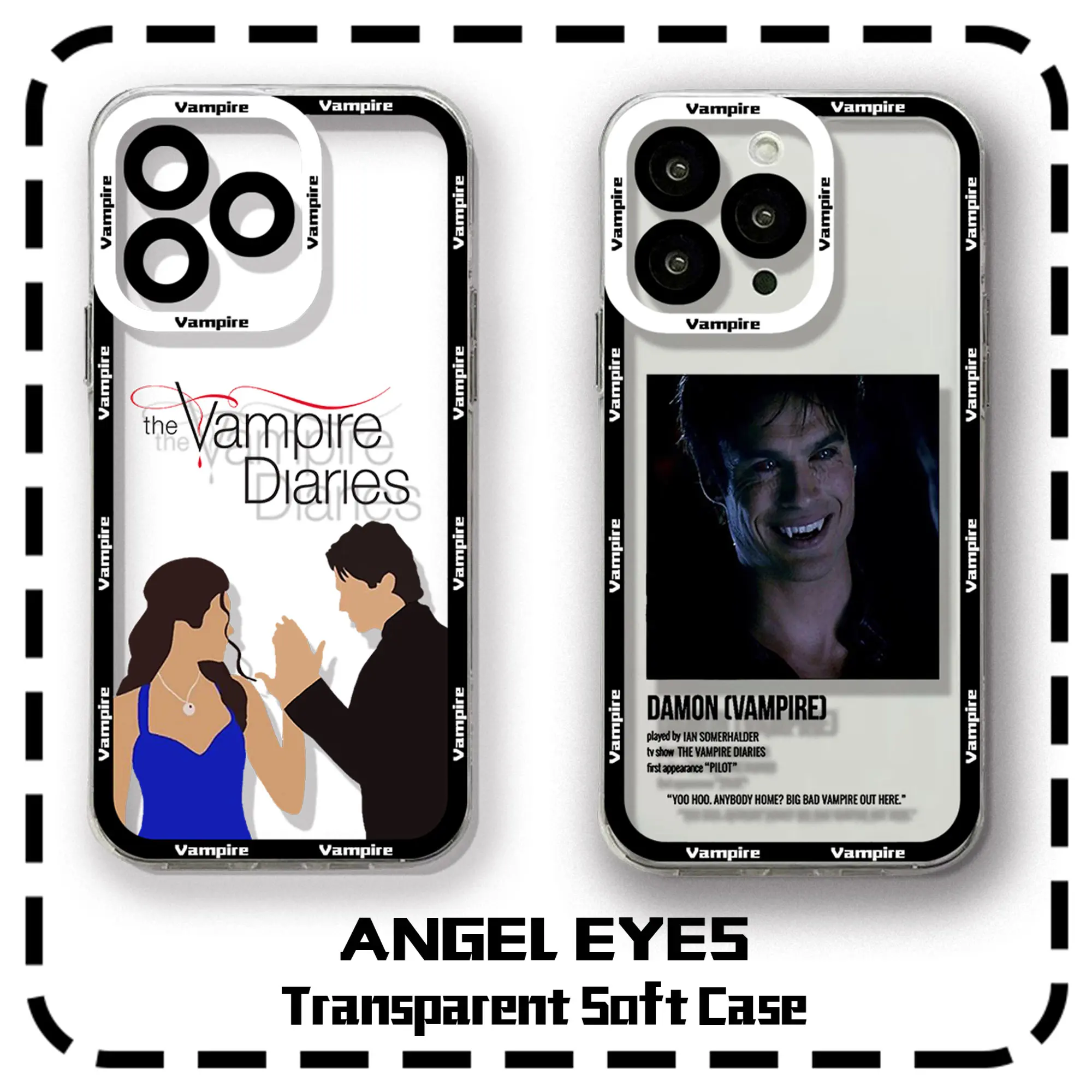 The Vampire Diaries Damon Clear Case For Samsung A73 A72 A71 A55 A52 A51 A50 A42 A35 A33 A32 A31 A30 A24 A23 A22 A13 5G Cover