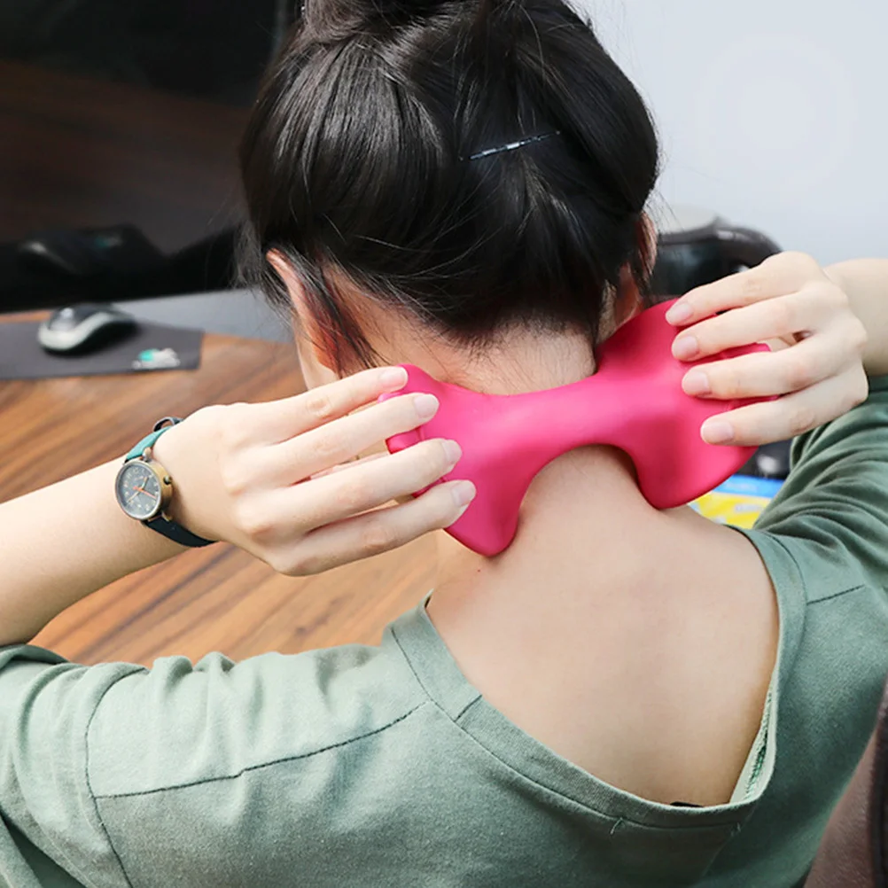 

Массажный мяч для шеи, массажер для шеи, эргономичный дизайн для облегчения мышц, ручной многофункциональный инструмент для ухода за здоровьем, домашнее использование, розовый