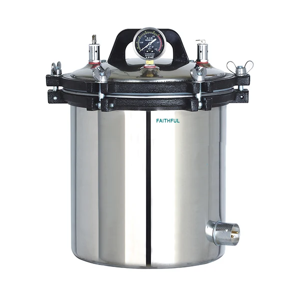 0.14-0.16 Mpa 18/24L Portable Autoclave Sterilizer Stainless Steel Hot Sale Small Autoclave