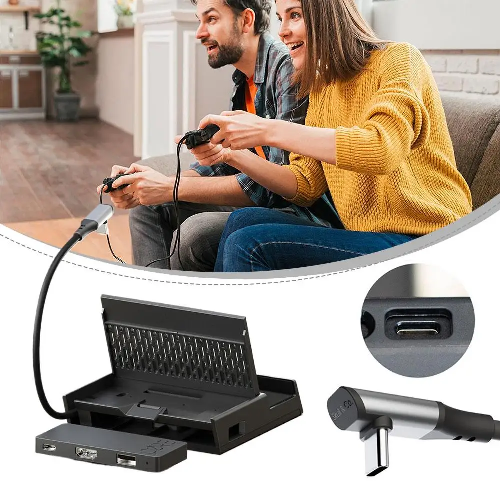

Модульная док-станция для Steam Deck OLED, ROG Ally X, XBOX: портативная база с USB-C хабом и совместимым разъемом 2.5 мм, удлинительная док-станция