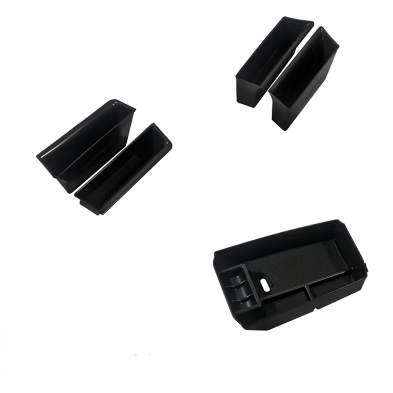 For Mercedes Benz GLK X204 200 220 250 300 2008-2013 ABS Black Car Door Handle Armrest Storage Box Car Accessories