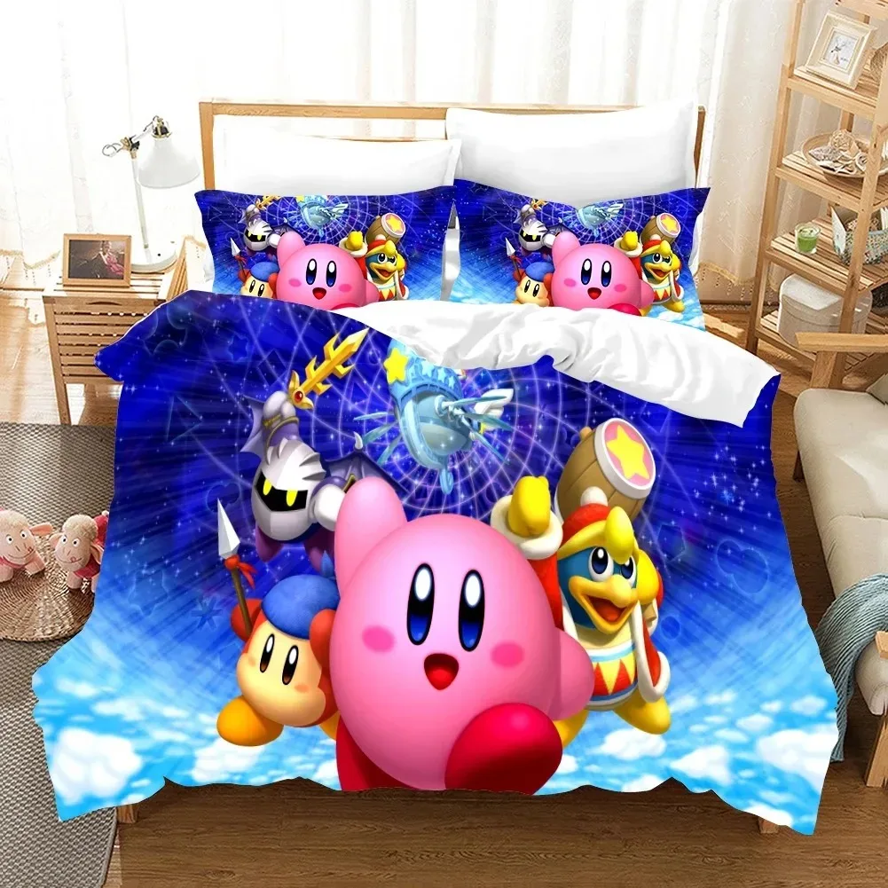 

3D Printed Anime Kribys Bedding Set Boys Girls Twin Queen Size Duvet Cover Pillowcase Bed Kids Adult Fashion Home Textileextile