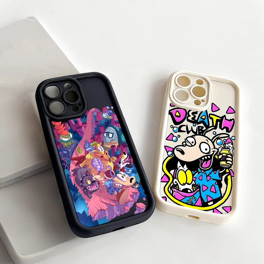 

Cartoon Rocko Modern Life Phone Case FUNDA For IPhone 17 16 15 14 13 12 11 MINI Plus Pro Max Soft TPU Back Cover