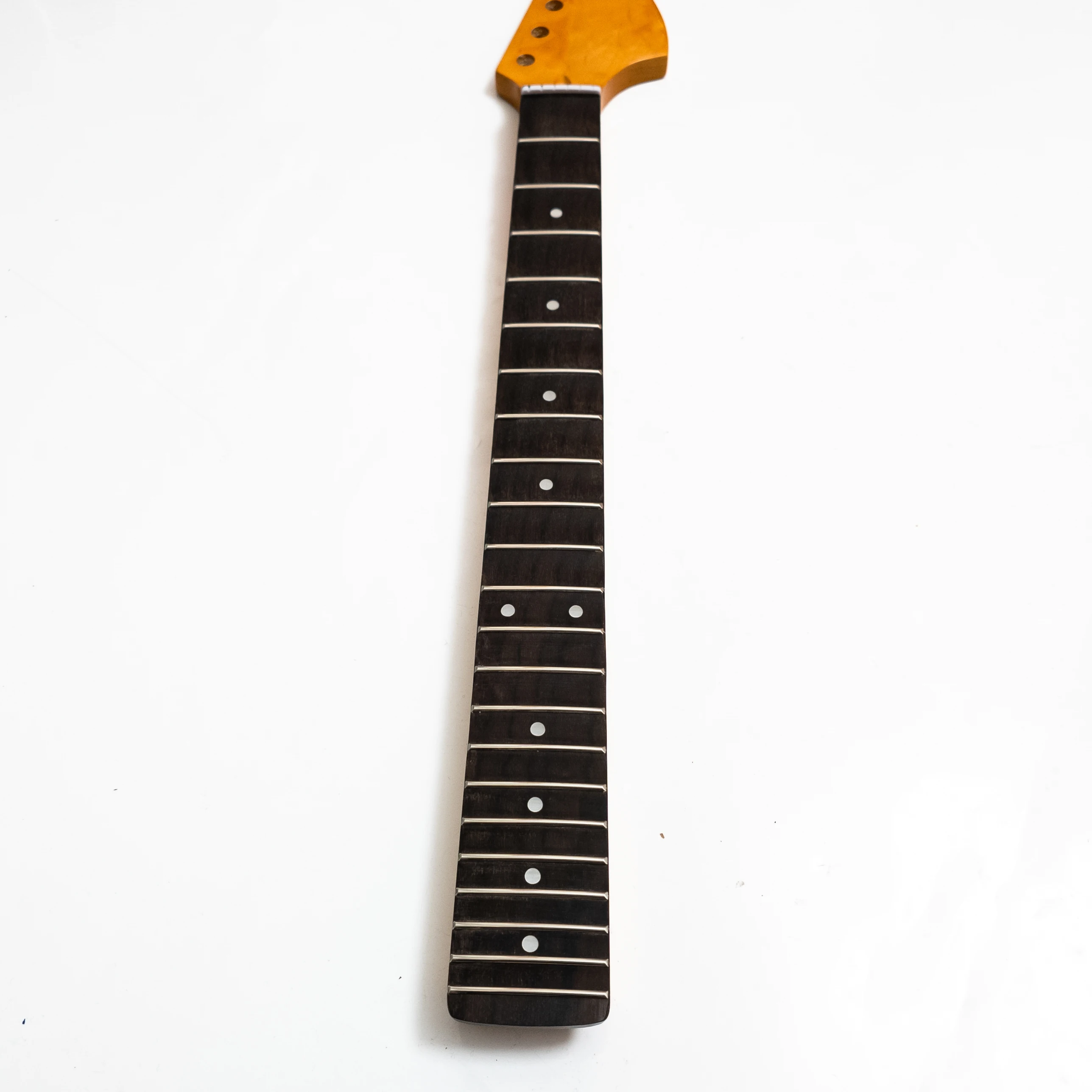 Scalloped Guitar Neck Large Headstock 22 Stainless Steel Frets 25.5 Inch Scale Modern C Shape Maple Neck Rosewood Fingerboard