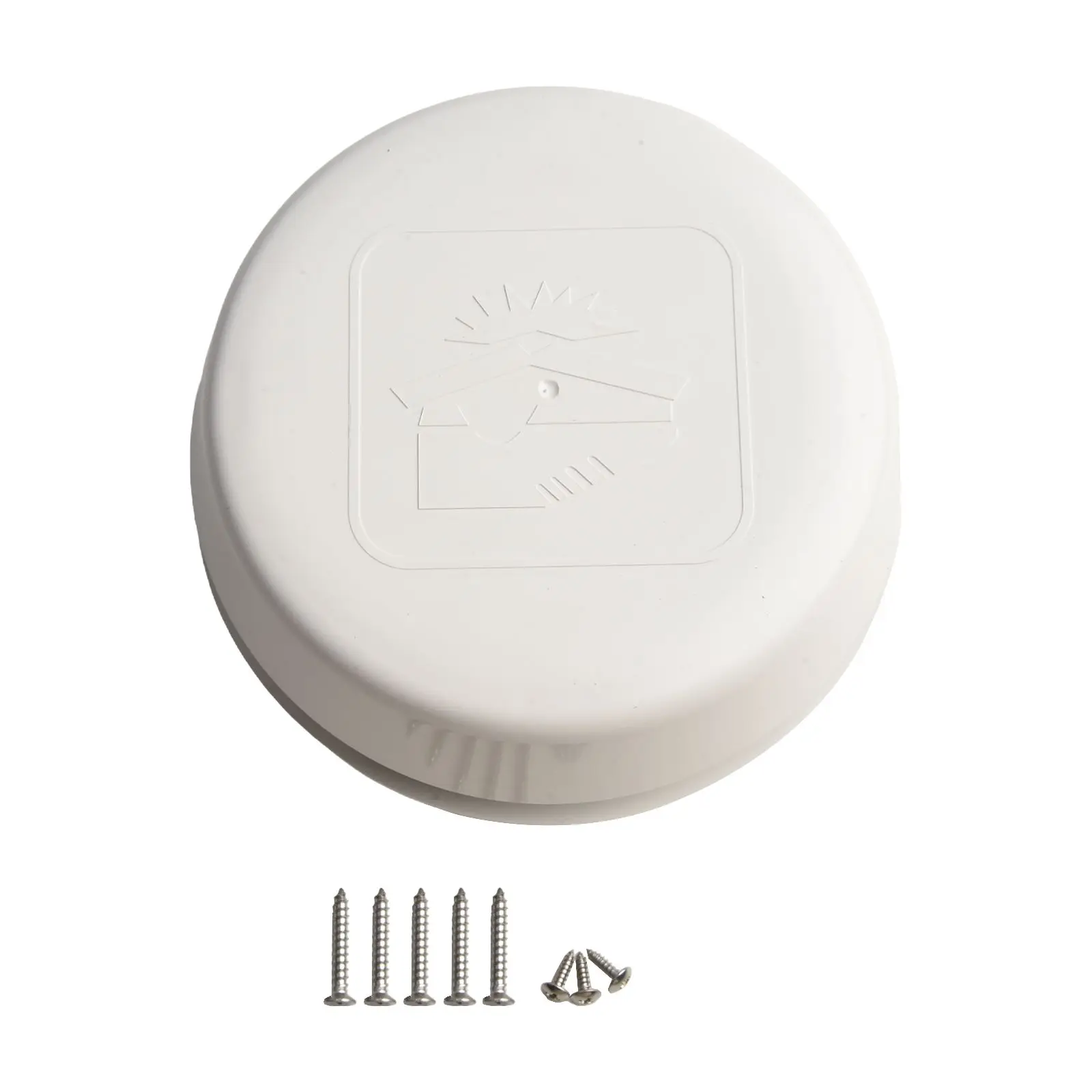 1pcs Upgraded Exhaust Outlet Vent RV Vent Cap White Rainproof Air Exhaust Mushroom Head Shape Ventilation Cap Cover Replacemen