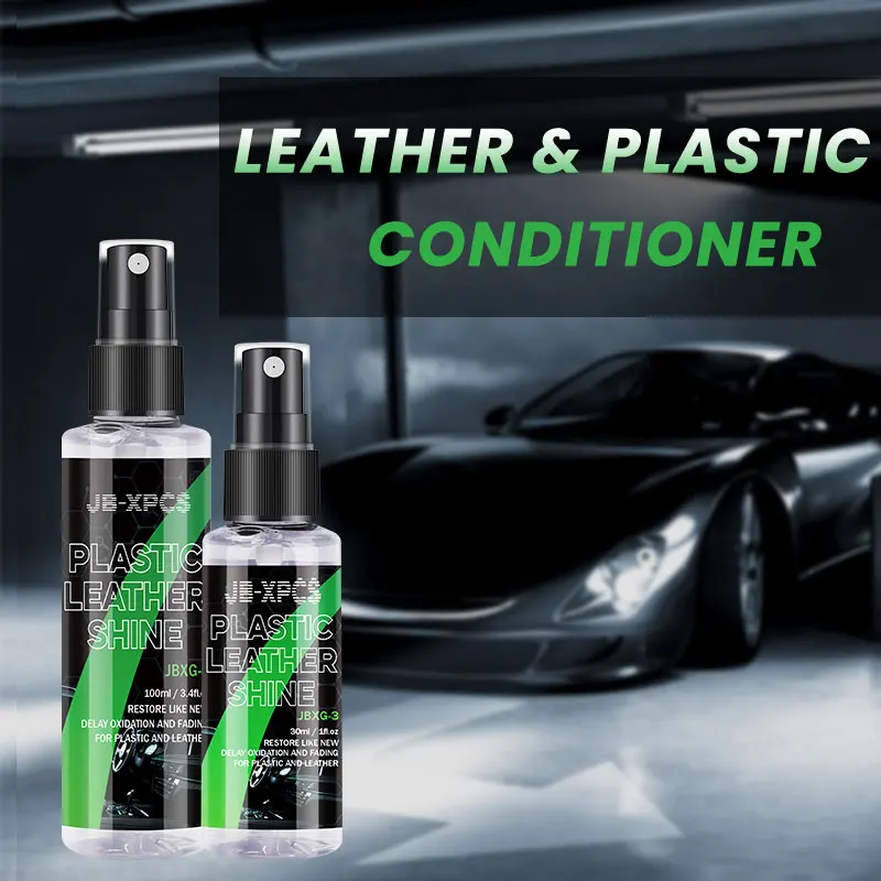 Car Interior Detailer Plastic Restorer Cleaner For Dashboard Seats Leather Shine Plastic Back To Black Gloss