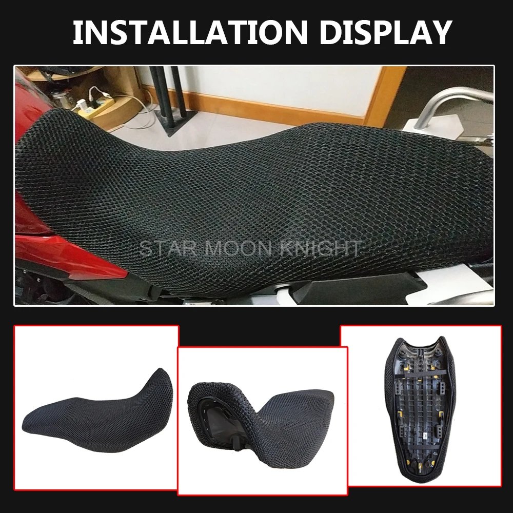 Juste de siège coordonnante pour moto Honda, filet respirant 3D, coussin imperméable, accessoires pour Honda CB400X CB400 CB 400X2021