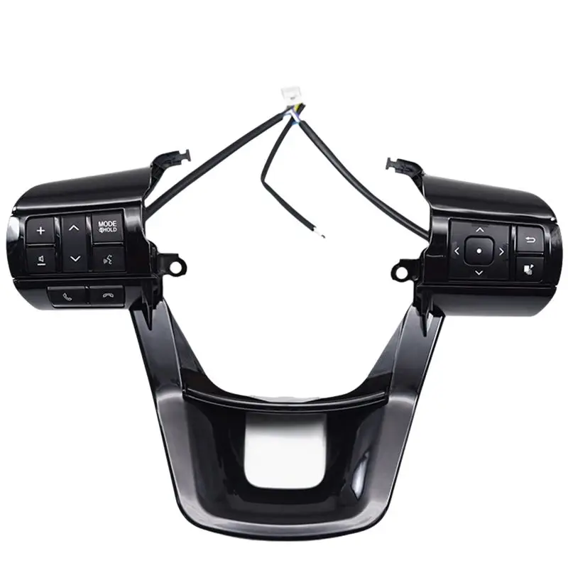 A66P-カーボリュームコントロールスイッチ多機能ステアリングホイールボタン84250-0E120トヨタハイラックスレボフォーチュナー2015-2024用