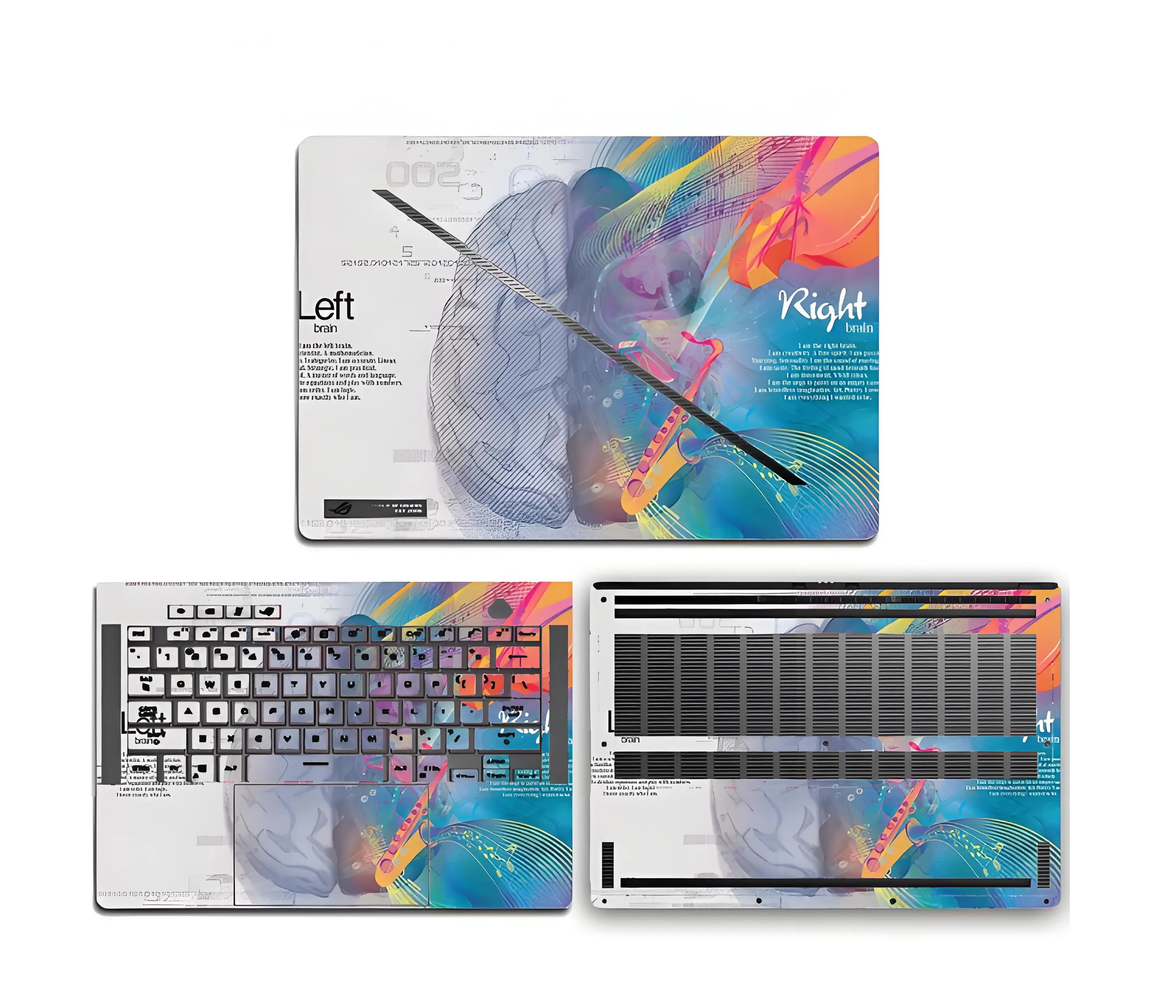 Pre-Cut Sticker For ASUS ROG Flow X16 GV601 X13 GV301 GV302 G15 GA503 G16 GU605 GU603G14 GA401 GA402 GA403 GU604 GZ301 GZ302
