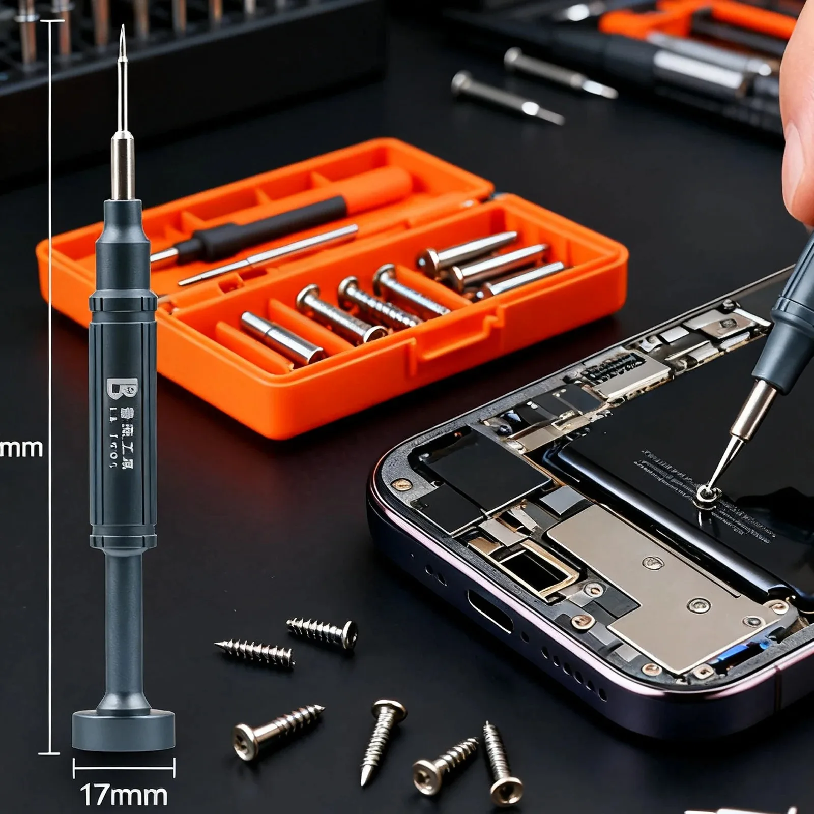 LB TOOL Schraubendreher SD2 Torx Pentalobe Magnetische S2-Legierungsstahl-Bits Schraubendreher für Handy-PCB-Reparatur Luban Werkzeugset – Detail 3