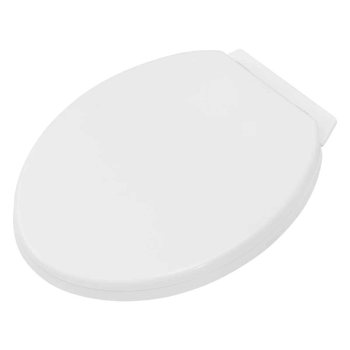 

Sturdy Toilet Seat Cover with Adjustable Hinges Smooth Surface Easy Clean Lightweight Home Bathroom Toilet Lid for Daily Hotel
