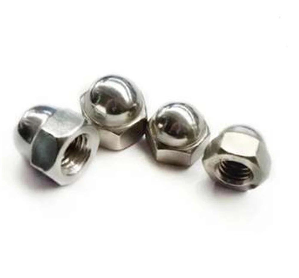 Hex Cap Nut Domed Cap Nuts 304 Stainless Steel For Decrotive M3 M4 M5 M6 M8 M10 M12 M14 M16 M20 DIN1587