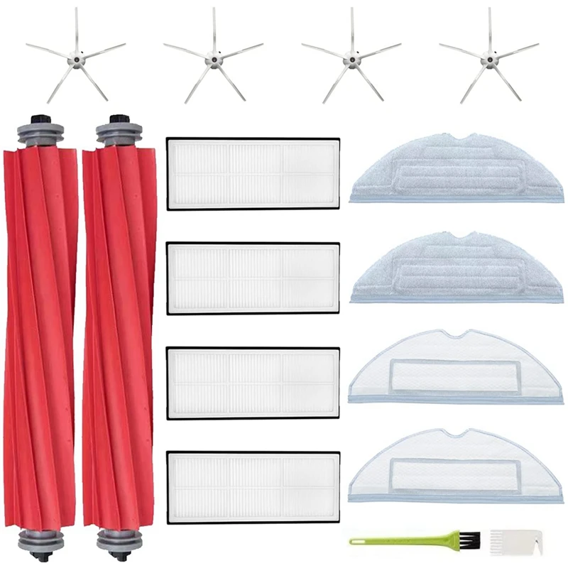 إكسسوارات مكنسة كهربائية بديلة ، فرشاة رئيسية ، فرشاة جانبية ، فلتر Hepa ، متوافق مع Roborock S7 ، T7S ، T7 Plus ، G10