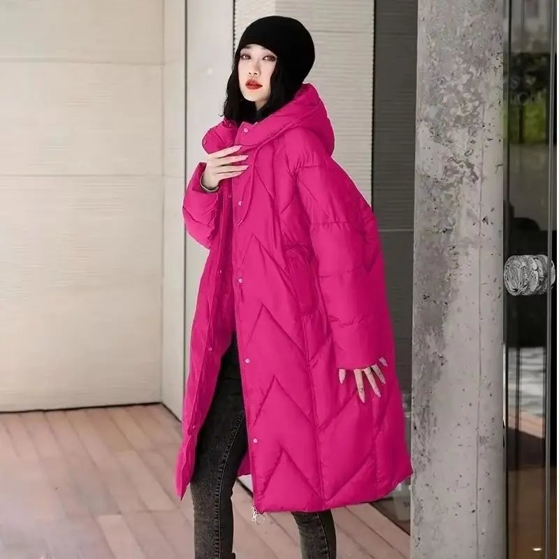 

Autumn Winter New Cotton Jacket Women Korean Cotton-Padded Thick Warm Hooded Chinese style Parkas Coat Female Casual Ladies Tops