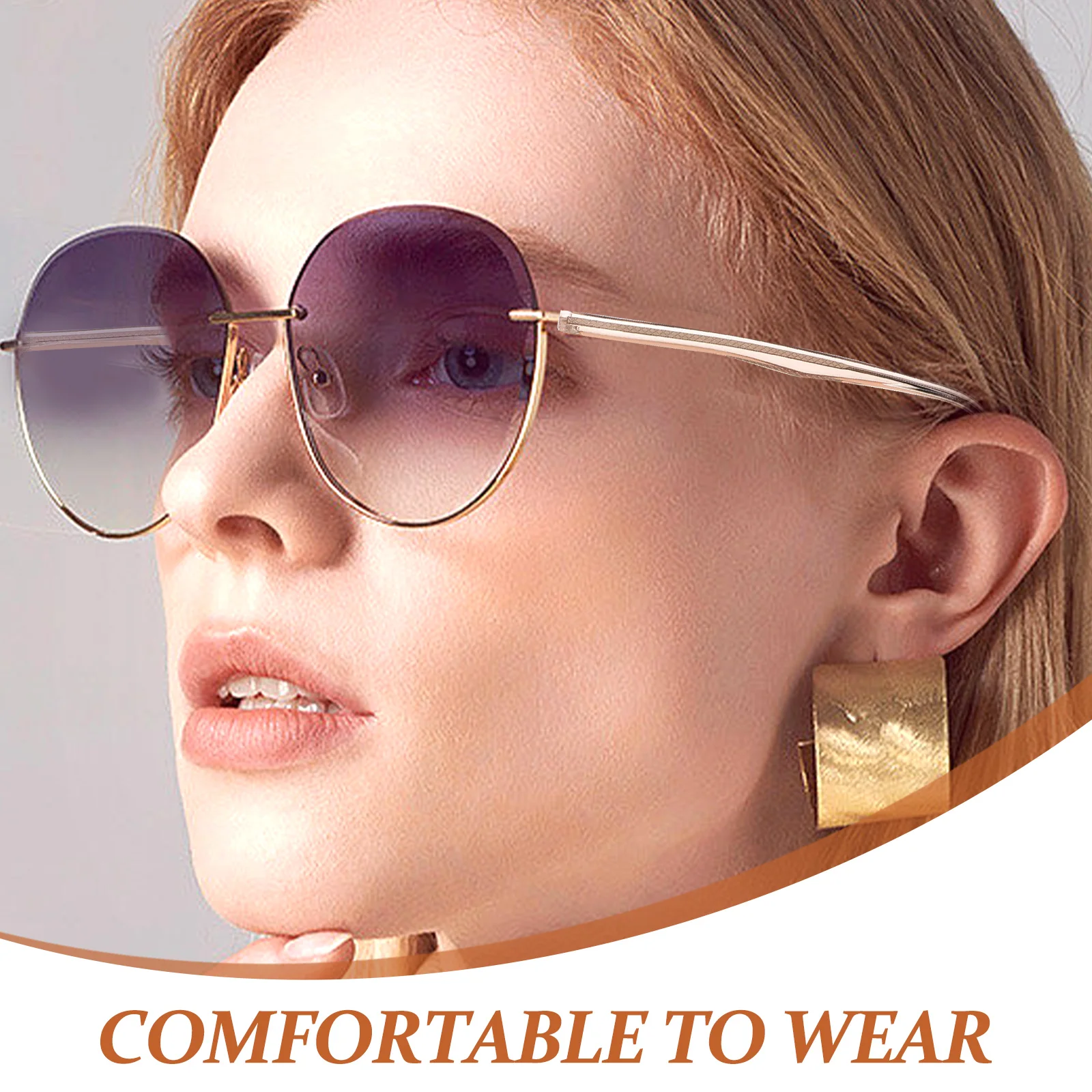 

Universal Eyeglasses Replacement Temple Translucent Crystal Metal Glasses Arm Legs Rose Gold Plastic Repair Kit Accessories