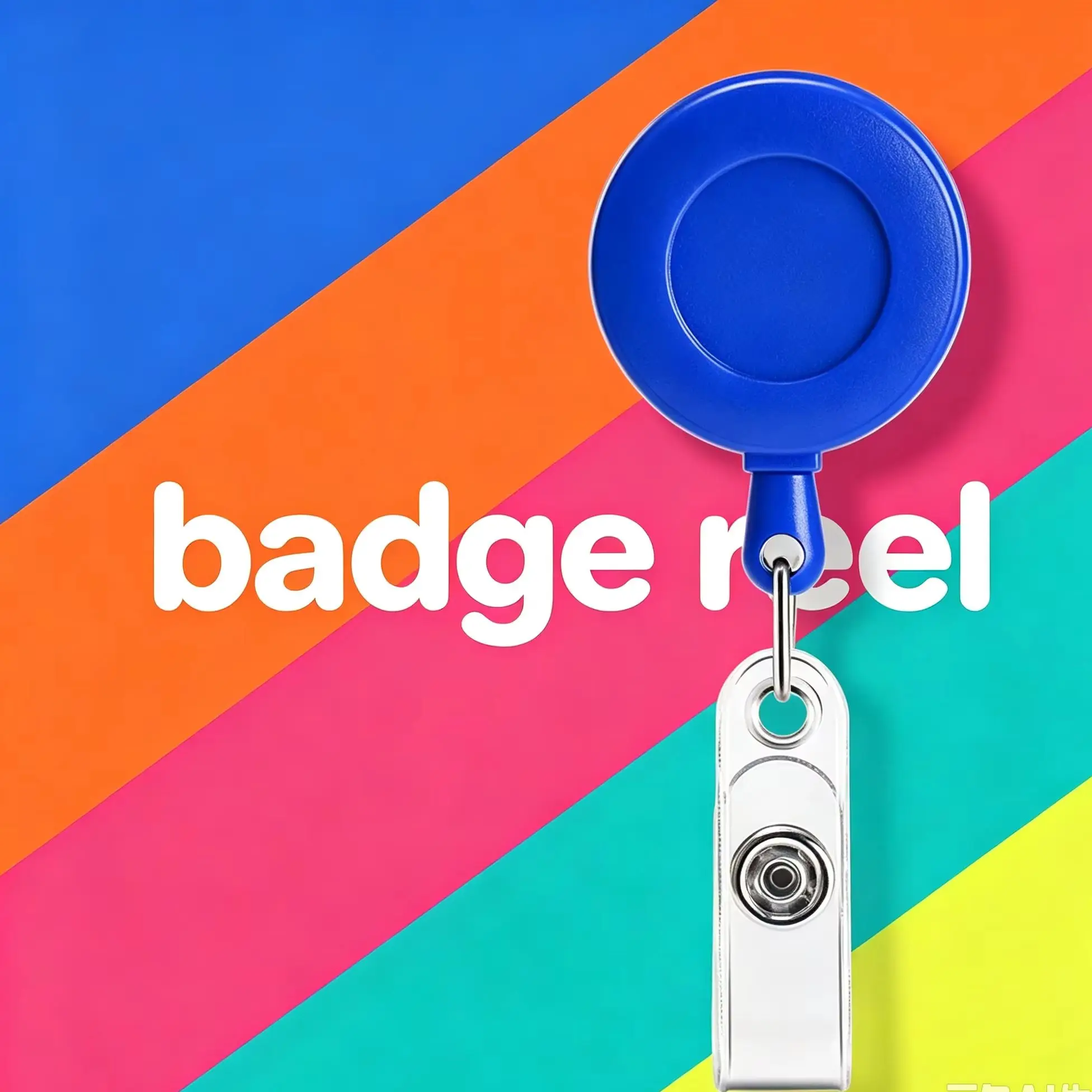 1pc Nurse Retractable Badge Reel with Alligator Clip Portable ID Work Card Holder Clip Badge Reels Retractable