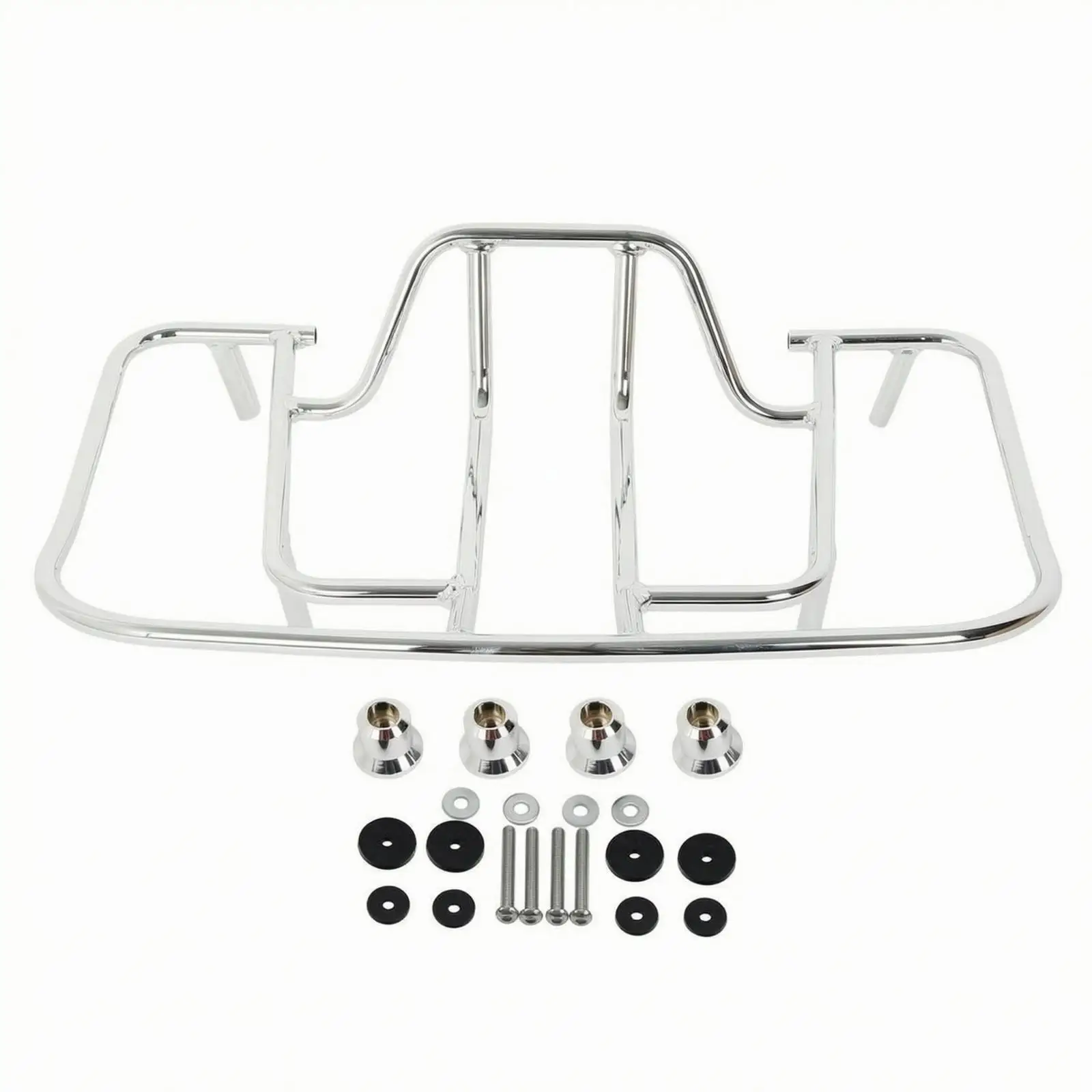 Rear Tube Frame Motorcycle Luggage Rack with Fasteners Carrier for GL1800 200