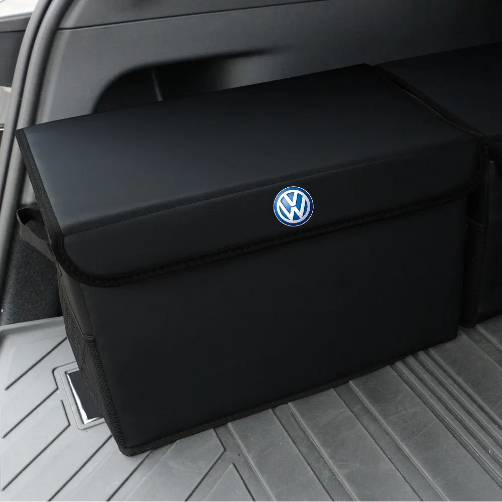 Large Capacity Car Trunk Storage Box Folding Felt Organizer Bag for Volkswagen VW RLINE Jetta Tiguan Passat Polo Golf Mk6 Beetle