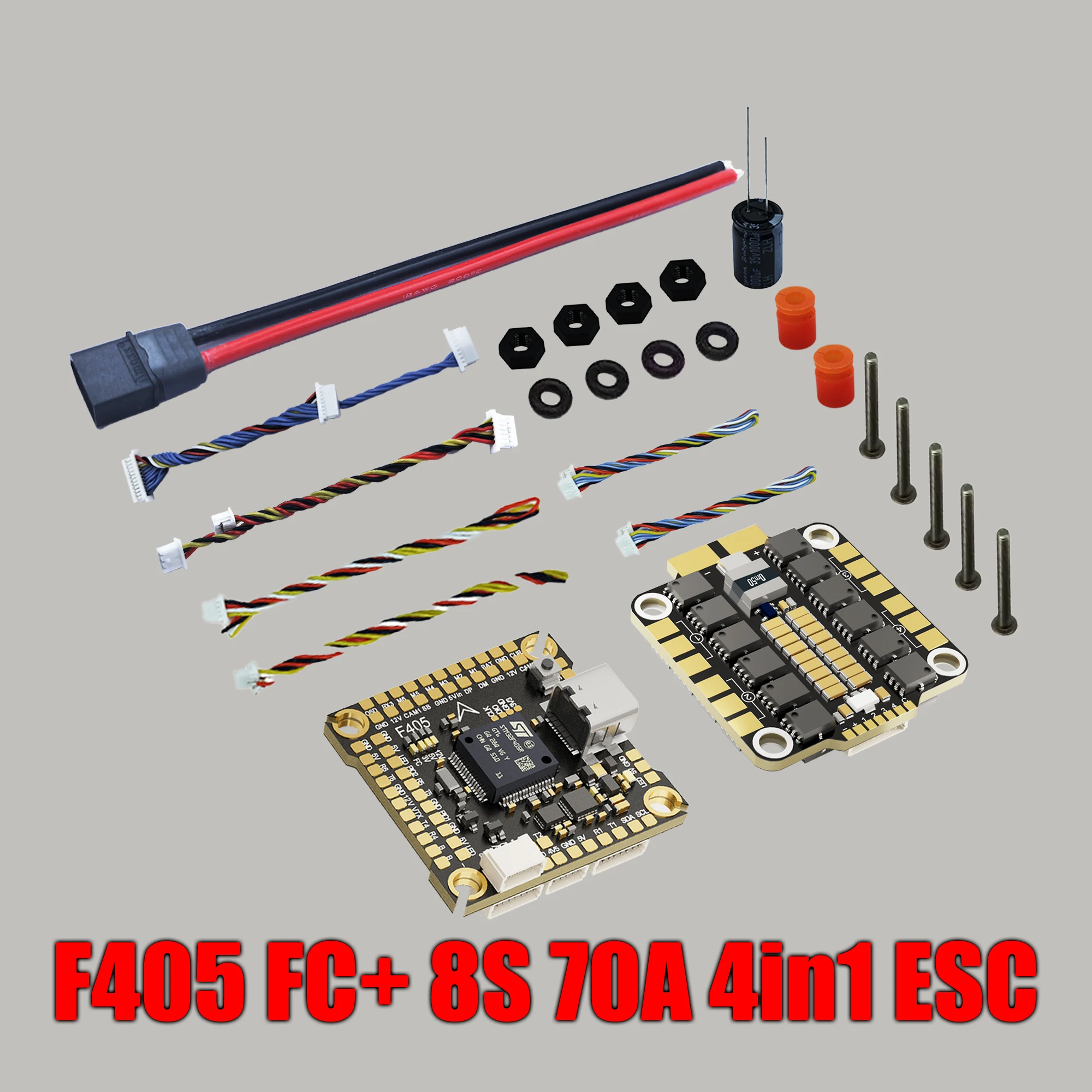 F405 F405HD / F7 F722 Flight Controller / F4 V3S Plus FC + 60A 4-in-1 BLheli_S ESC Stacks 30,5*30,5mm voor RC FPV Racer Drone