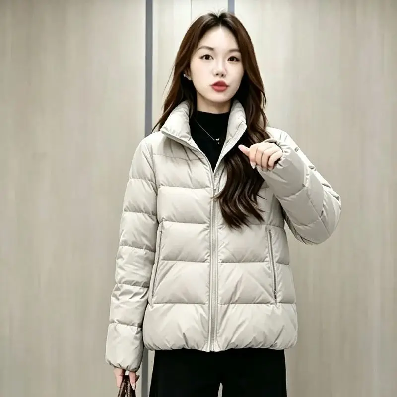 2027Winter New Loose Down Jacket Women Parkas Thicken Mom's Cotton Padded Coat Ladies Light Warm Outerwear Korean Short Overwear