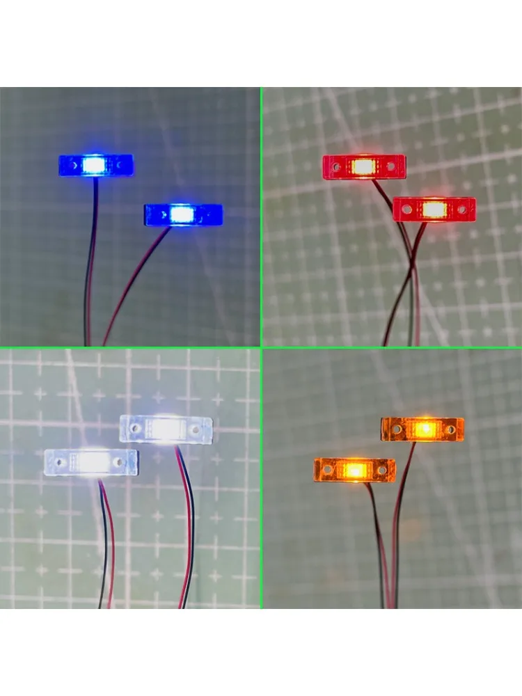 1:14e schaal LED 3V simulatie positielamp breedte-indicatielampje voor Tamiya RC Truck SCANIA 770S R620 VOLVO BENZ Arocs MAN auto - afbeelding 2