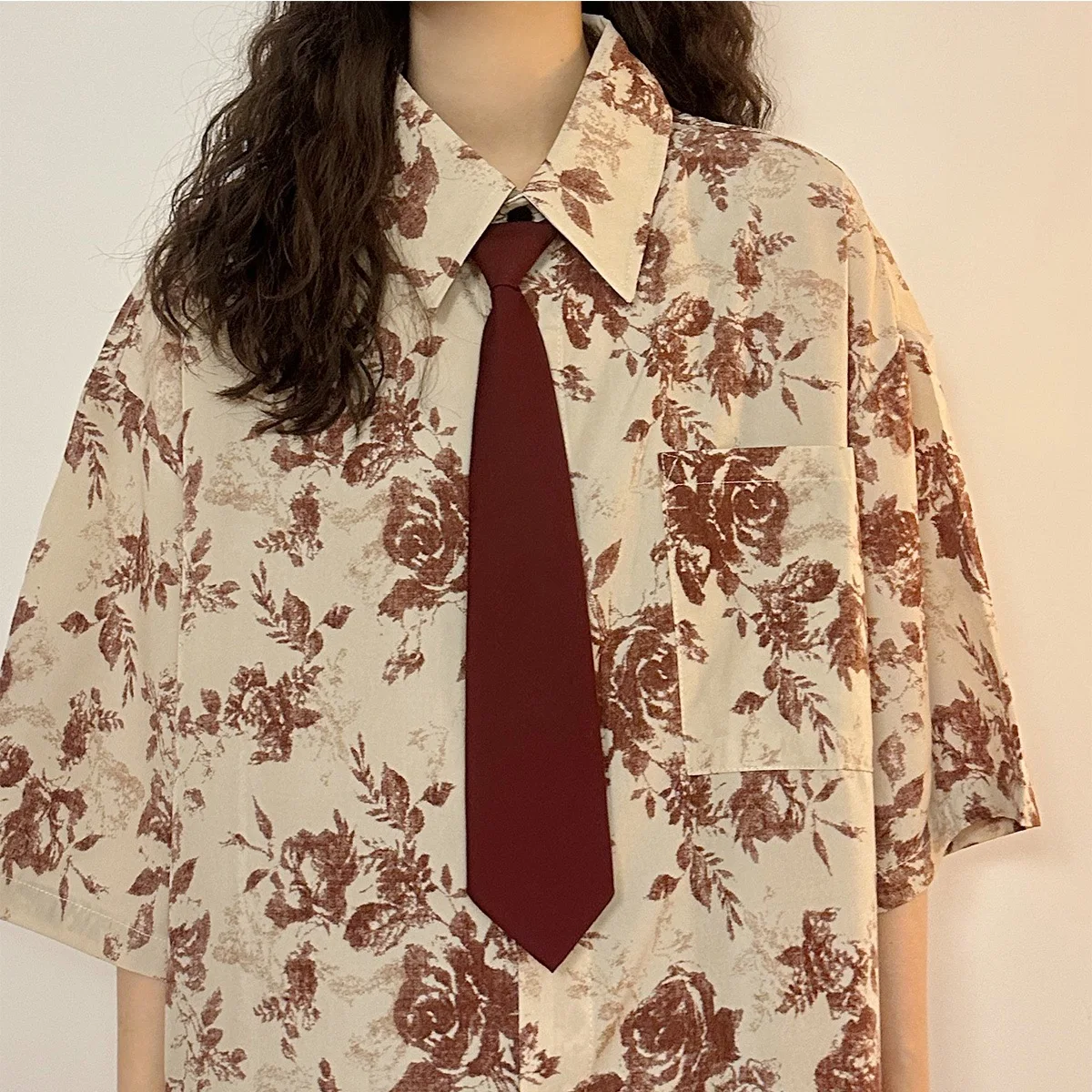 Fashion Uniform JK Ties Solid Brown White Pink Neckties College Student Shirt Suit Neckwear Preppy Chic Short Neck Tie Lazy-tie